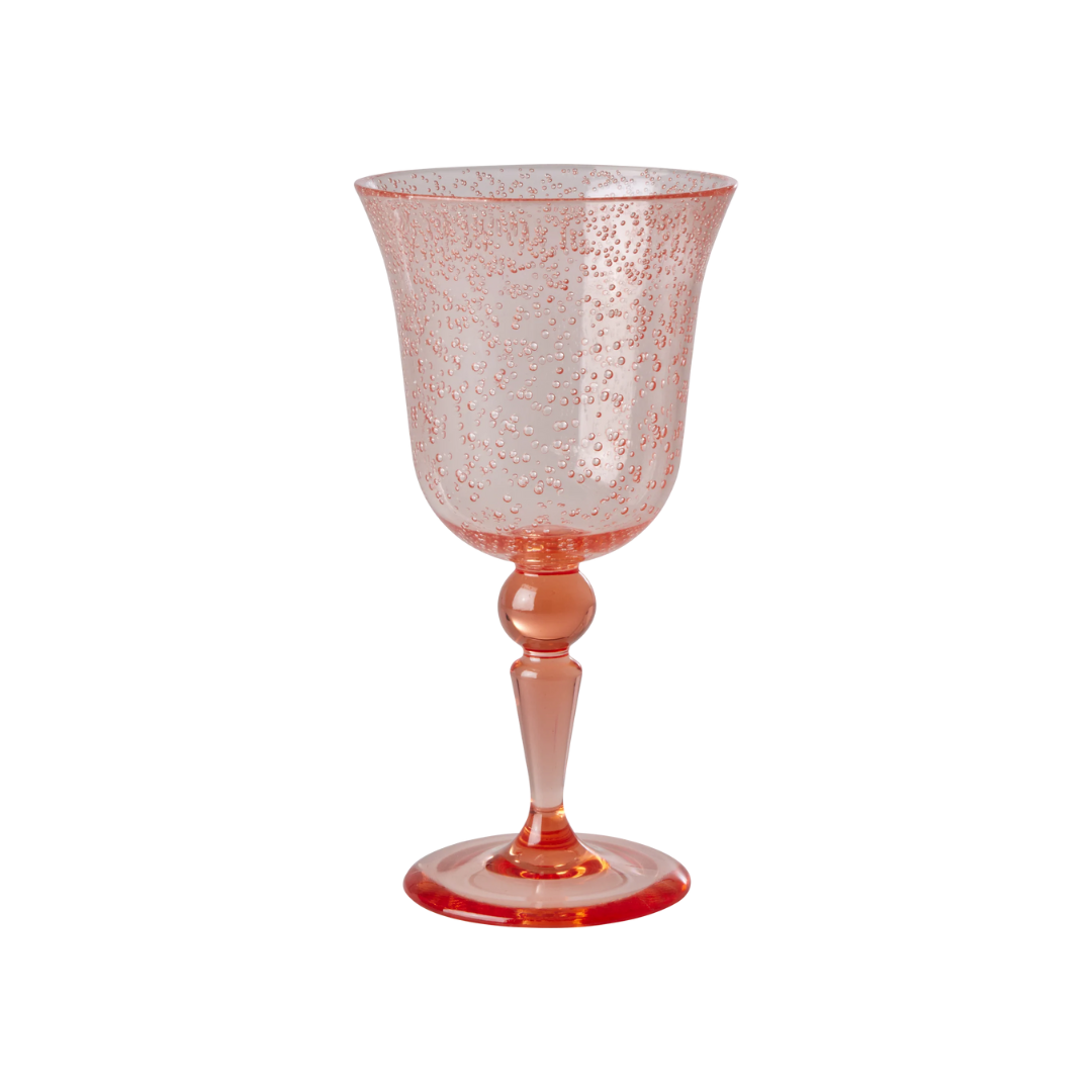 Rice Acrylic Wine Glass in Bubble Design - 360ml, view 3