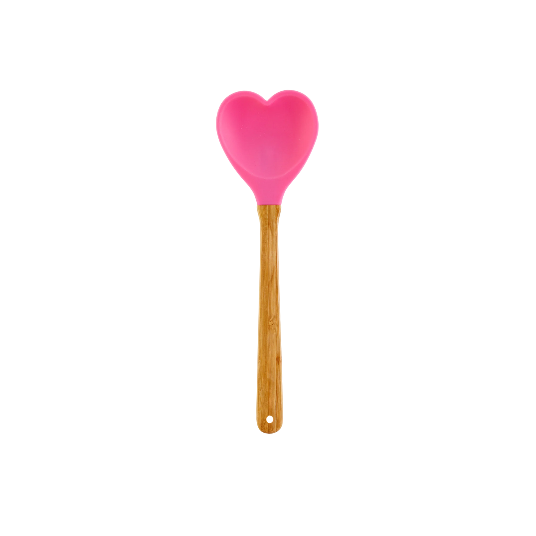 Rice Silicone Spoon - Heart, view 3