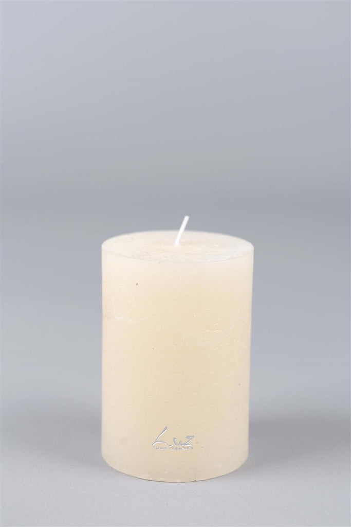 Rasteli - Luz Your Senses Rustic - Cylindrical Candle in White Asparagus