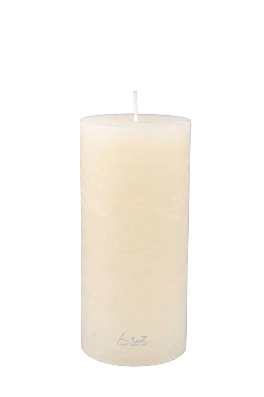 Rasteli - Luz Your Senses Rustic - Cylindrical Candle in White Asparagus