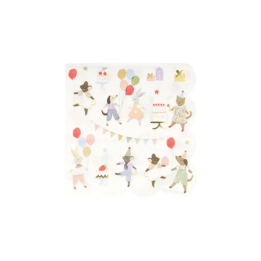 Meri Meri Animal Friends Small Napkins