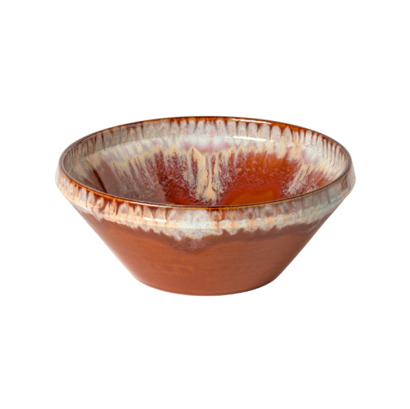 Poterie Serving Bowl in Caramel-Latte Color