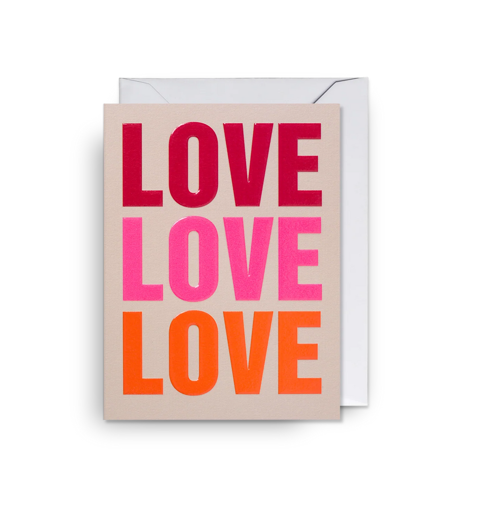 Cozy Love Love Love Mini Card