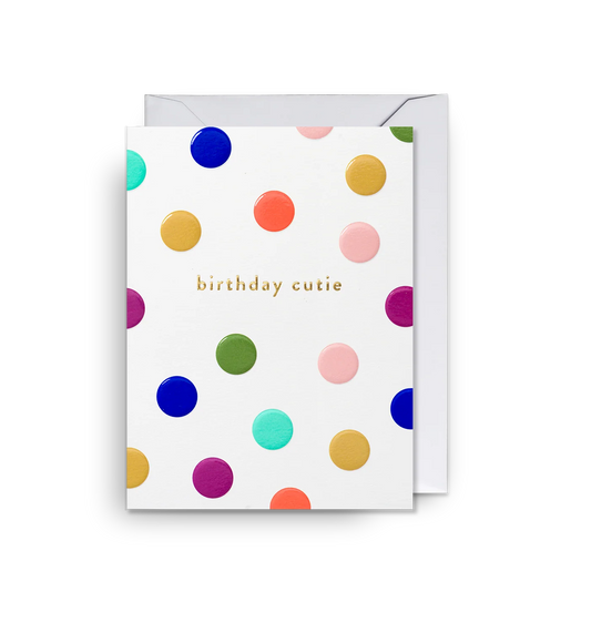 Cozy Dotty Birthday Cutie Mini Card
