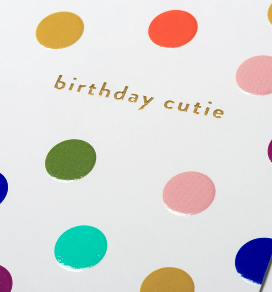 Cozy Dotty Birthday Cutie Mini Card