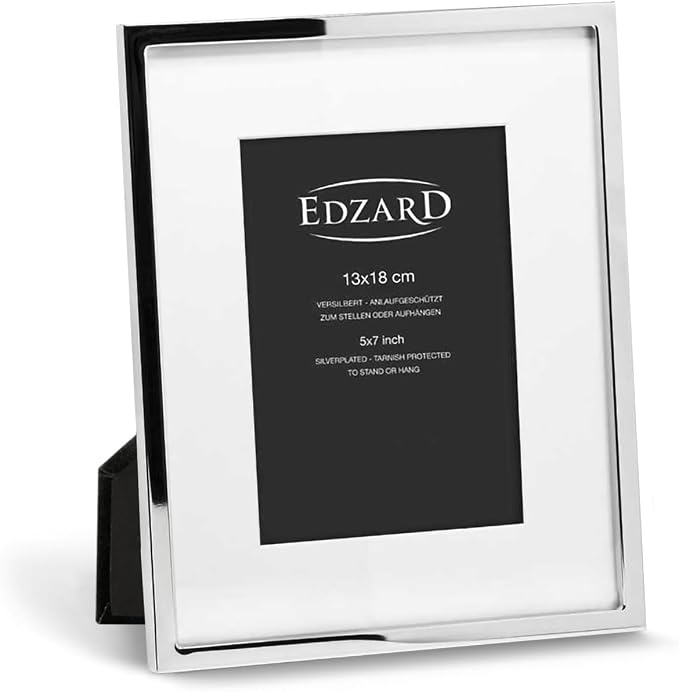 Edzard Rivoli Picture Frame with Mount 13 x 18 cm Silver-Plated