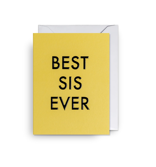 Kelly Hyatt Best Sis Ever Mini Card