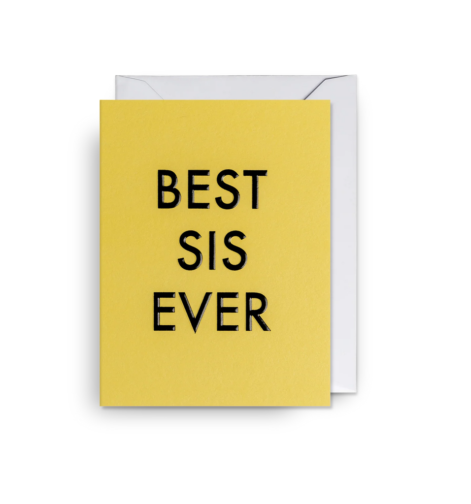 Kelly Hyatt Best Sis Ever Mini Card