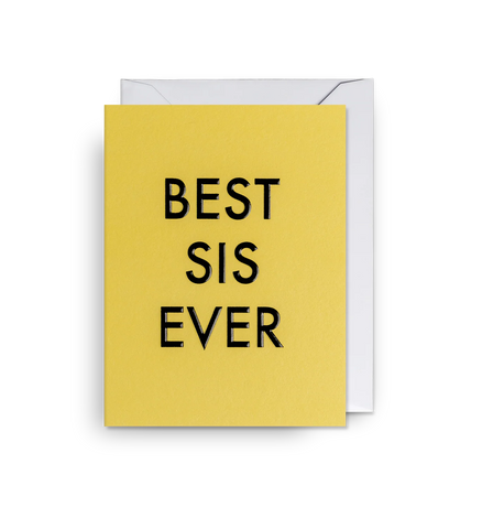 Kelly Hyatt Best Sis Ever Mini Card