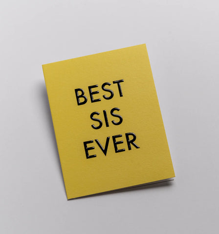 Kelly Hyatt Best Sis Ever Mini Card