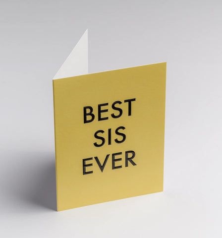Kelly Hyatt Best Sis Ever Mini Card