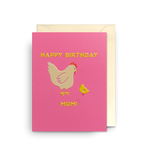 Naomi Wilkinson Mother Hen Mini Birthday Card