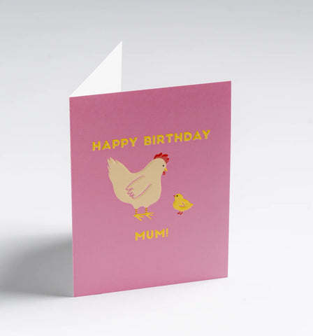 Naomi Wilkinson Mother Hen Mini Birthday Card