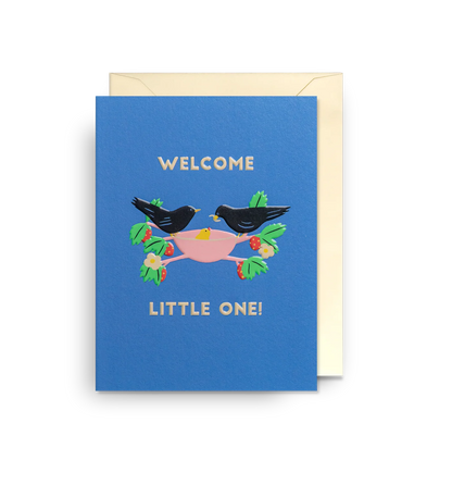 Naomi Wilkinson Nest Welcome Little One mini card by Klang Und Kleid