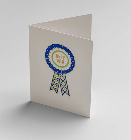 Hanna Werning Best Dad Rosette Mini Card
