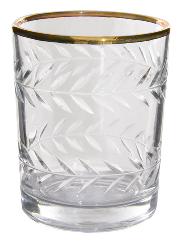 Votive Gold Candle Glass