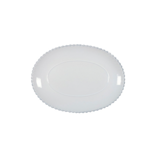 Costa Nova Pearl Oval Platter in White