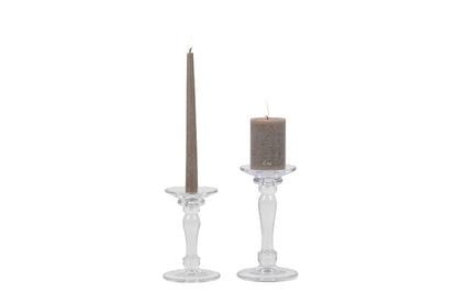 Rasteli New Semplice Glass Pillar Taper Candle Holder