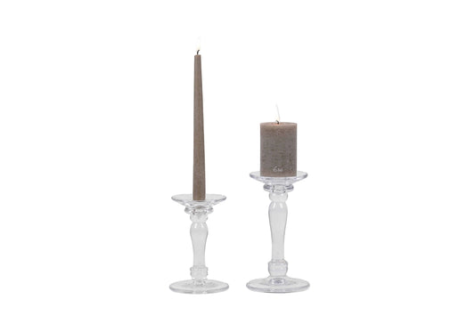 Rasteli - New Semplice - Glass Pillar Taper Candle Holder