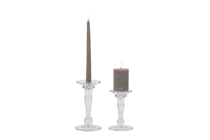 Rasteli - New Semplice - Glass Pillar Taper Candle Holder, view 2