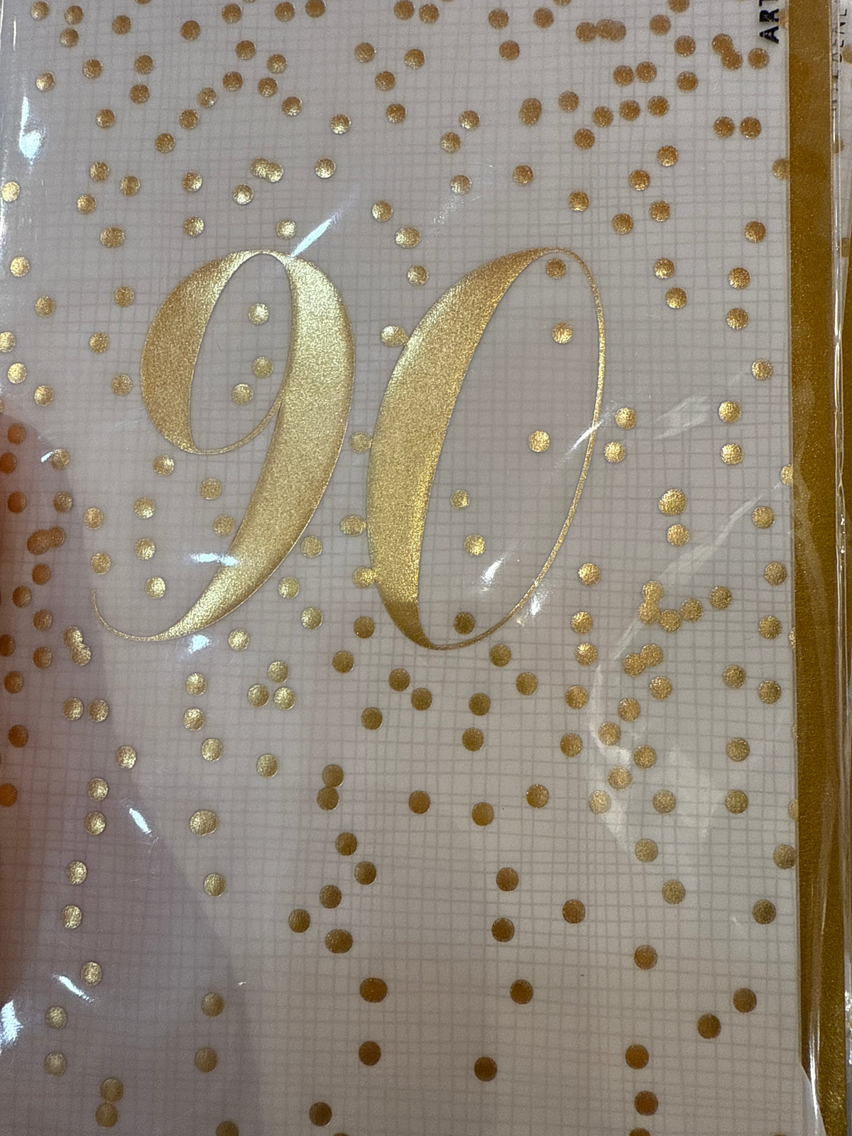 Artebene milestone number greeting card, view 4