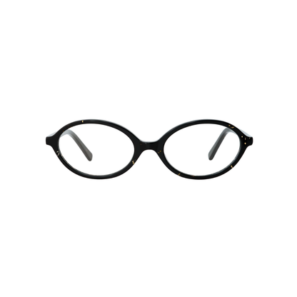 Frank and Lucie Studio Eyedoll blue light glasses with a slim acetate frame