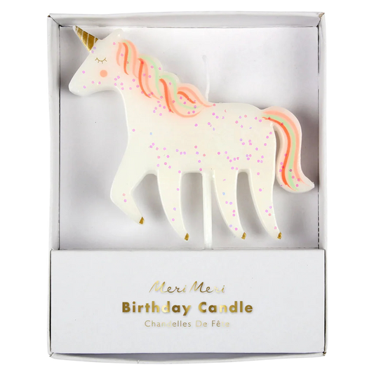 Meri Meri Unicorn Glitter Candle