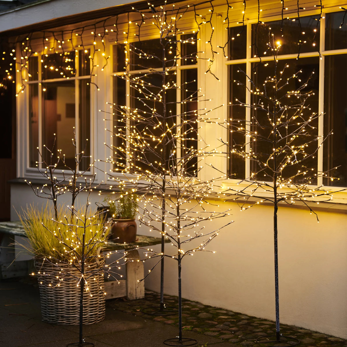 Alex Christmas LED Tree 80cm (Set of 2), view 4