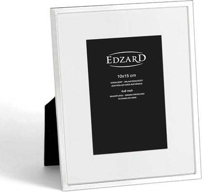 Edzard Empola Picture Frame (for Photo 10 x 15 cm), Silver-Plated