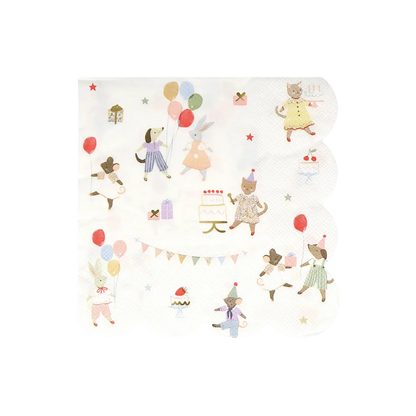 Meri Meri Animal Friends large paper napkins