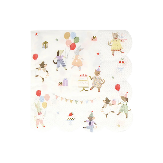 Meri Meri Animal Friends Large Napkins