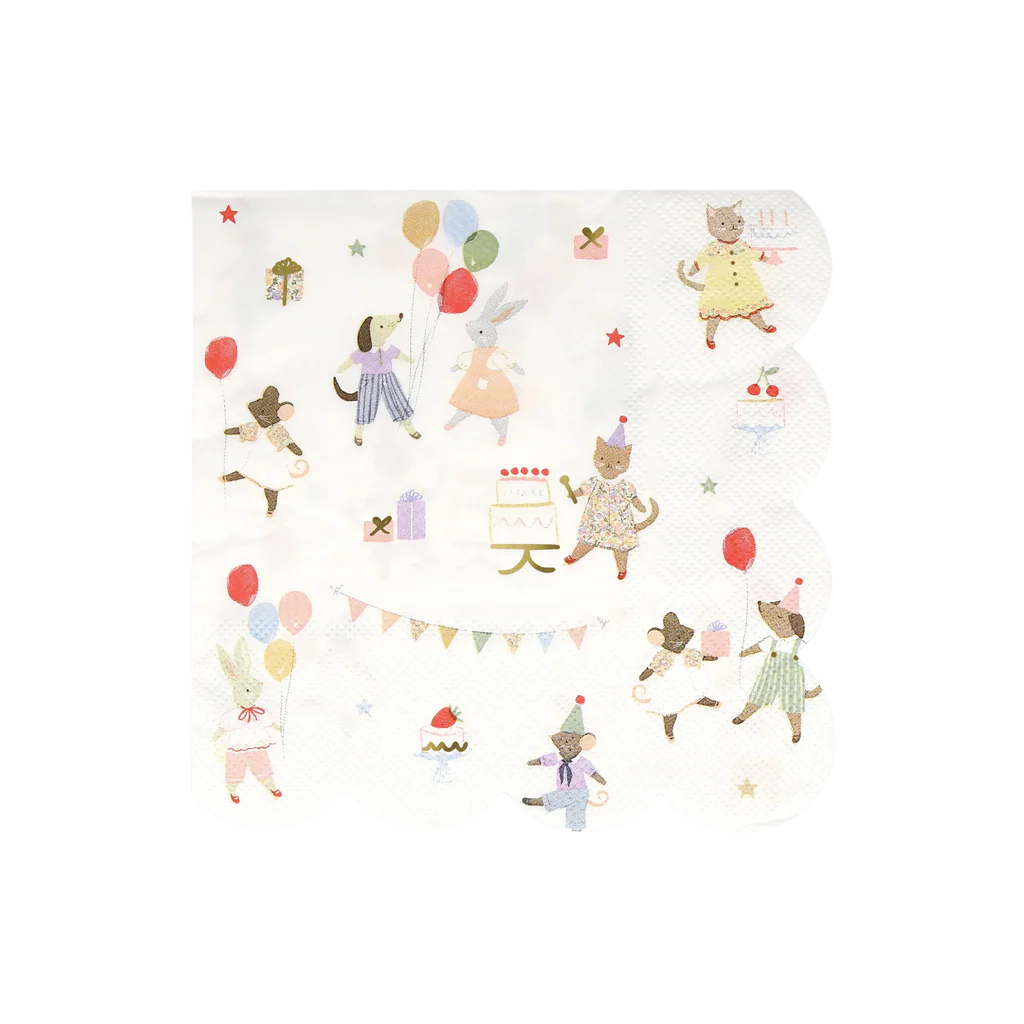 Meri Meri Animal Friends Large Napkins