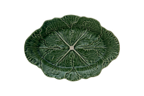 Bordallo Cabbage Oval Platter 37.5cm