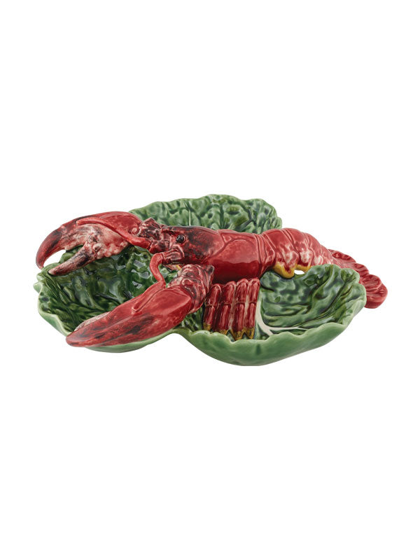 Bordallo Cabbage with Lobsters Large Appetizer Plate