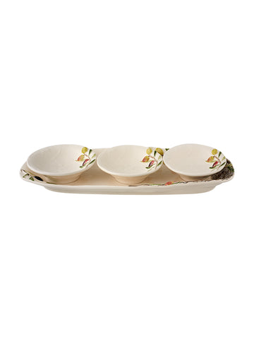 Bordallo Set Platter + 3 Bowls