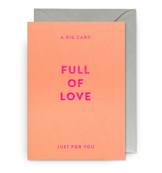 HOLD A Big Card Full of Love Greeting Card
