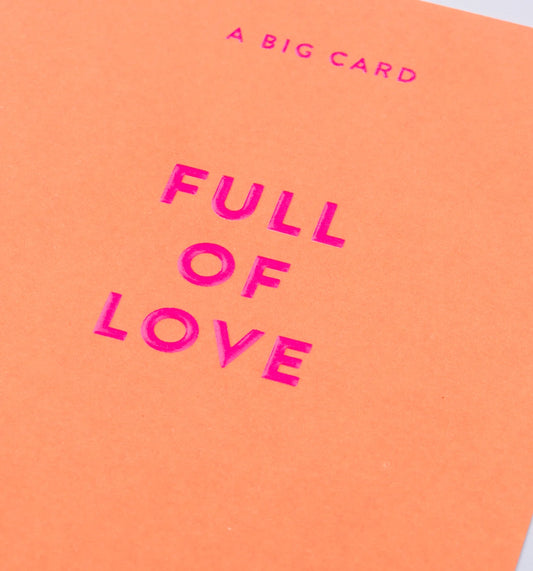 HOLD A Big Card Full of Love Greeting Card