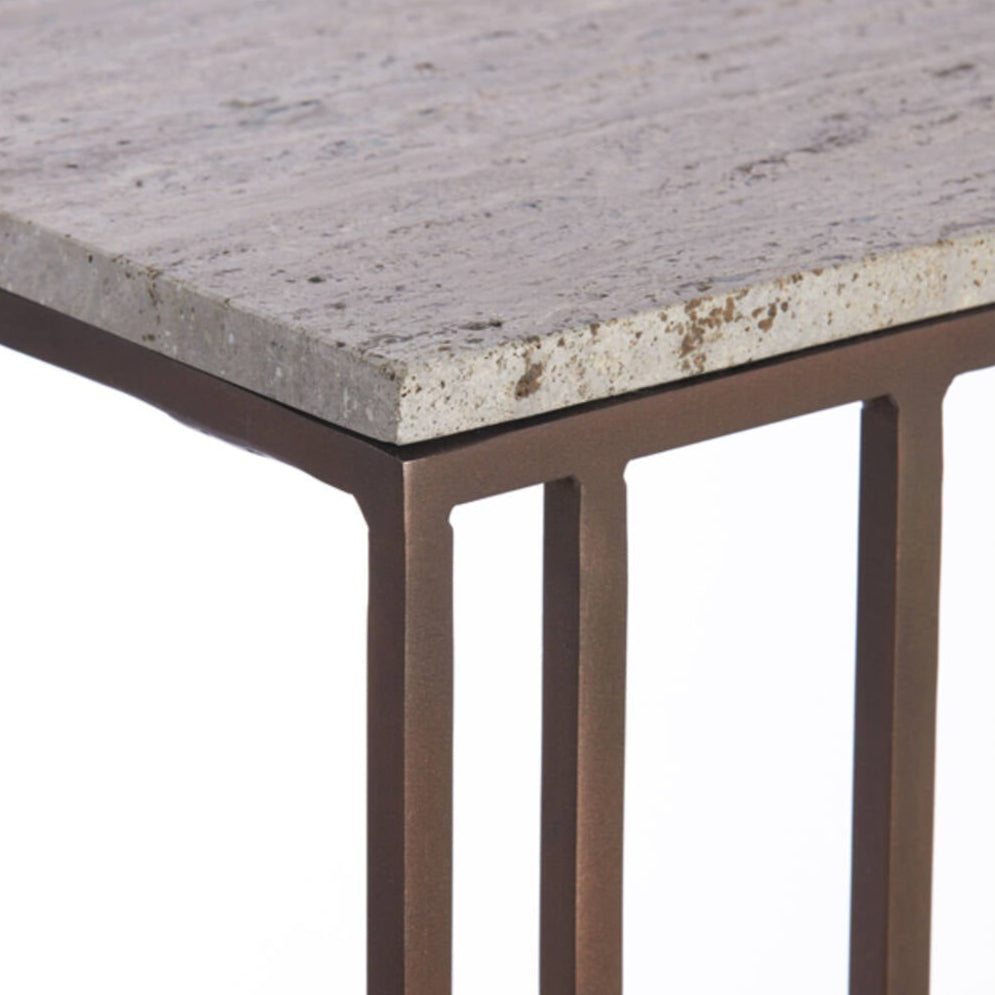 Roshan Marble Side Table, view 7
