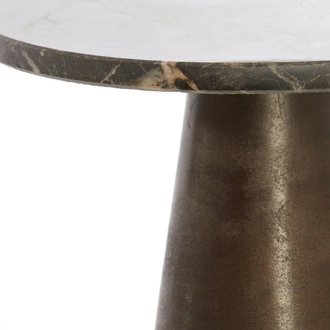 Ynez Dark Marble Side Table