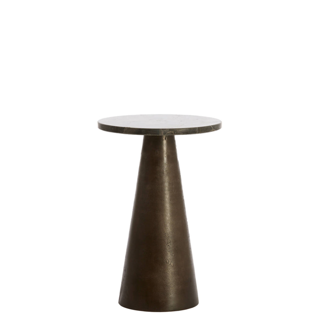 Ynez Dark Marble Side Table