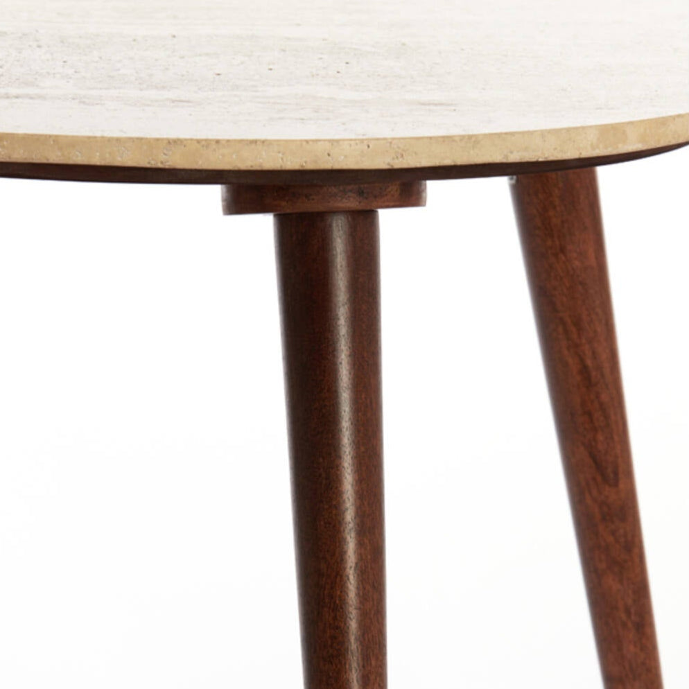 Romano Marble Mango Wood Coffee Table, view 4