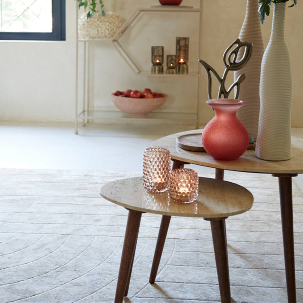 Romano Marble Mango Wood Coffee Table, view 2