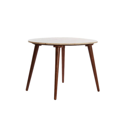 Light & Living Romano marble and mango wood coffee table