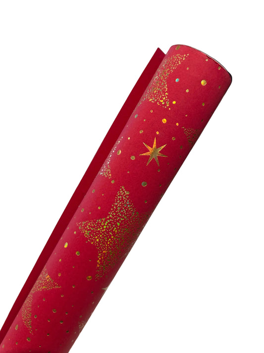 Gold Stars Wrapping Paper by Artebene, second colourway