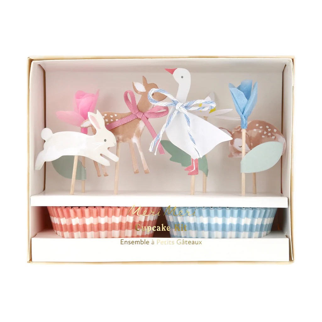 Meri Meri Little Animals Cupcake Kit