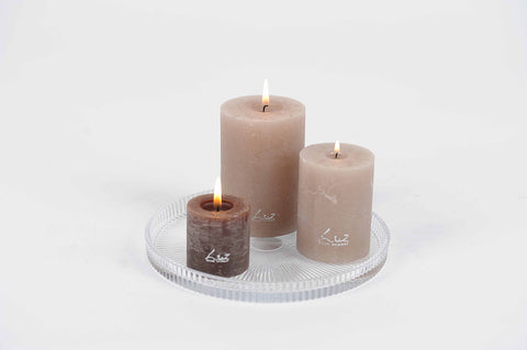 Rasteli - Ruffles - Glass Candle Coaster