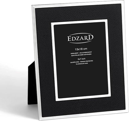 Edzard Alvito Photo Frame, Black (13x18 Cm), Silver-Plated