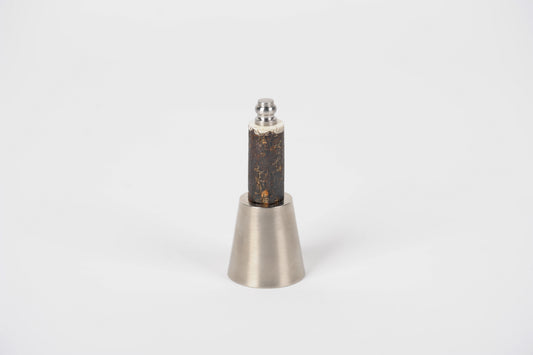 Rasteli candle snuffer with bark wood handle