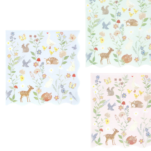 Meri Meri Little Animals Large Napkins