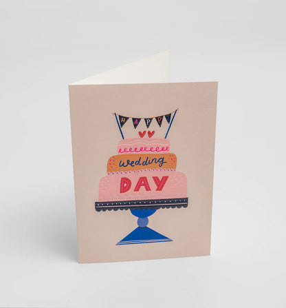 Jessica Smith Happy Wedding Day Decorative Cake Greeting Card, view 3